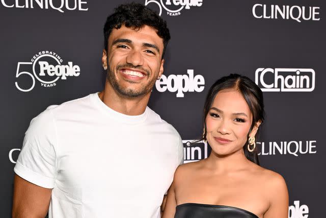 <p>Michael Buckner/Variety via Getty</p> (L-R) Jonathon Johnson and Jenn Tran at the People + Chain celebration of People's 50th anniversary held at The Chain House on September 13, 2024.