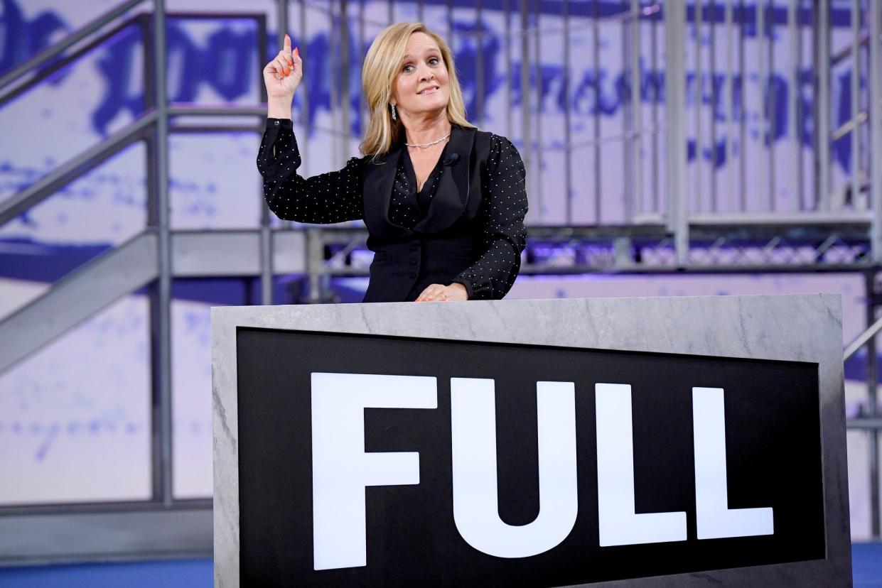 WASHINGTON, DC - APRIL 26: Samantha Bee speaks onstage during "Full Frontal With Samantha Bee" Not The White House Correspondents Dinner on April 26, 2019 in Washington, DC. (Photo by Dimitrios Kambouris/Getty Images for TBS) 558302