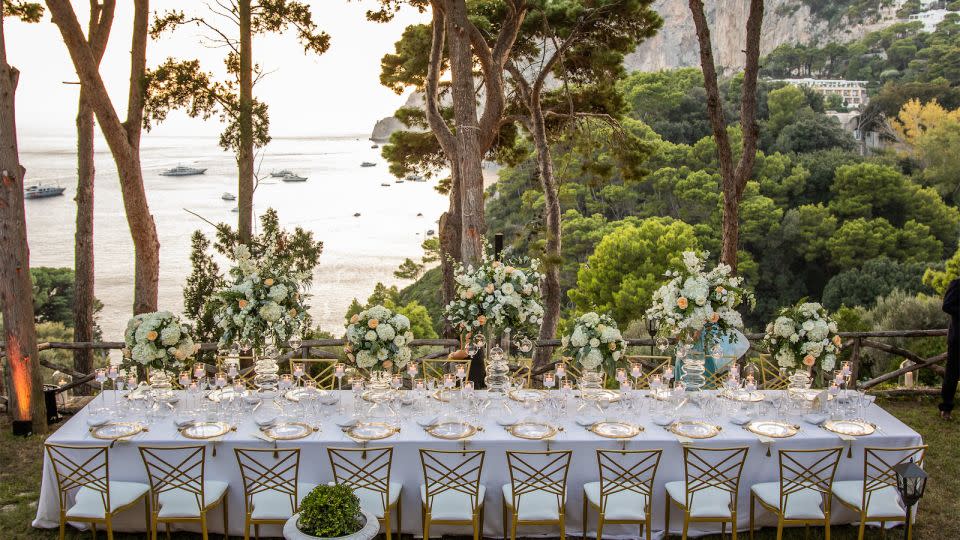 Perfecting tablewear and decor isn't the only job of a destination wedding planner. They also have to manage familial relationships. Here's a Capri-based wedding planned by Giorgia Fantin Borghi. - Ivano Losito/Courtesy Giorgia Fantin Borghi