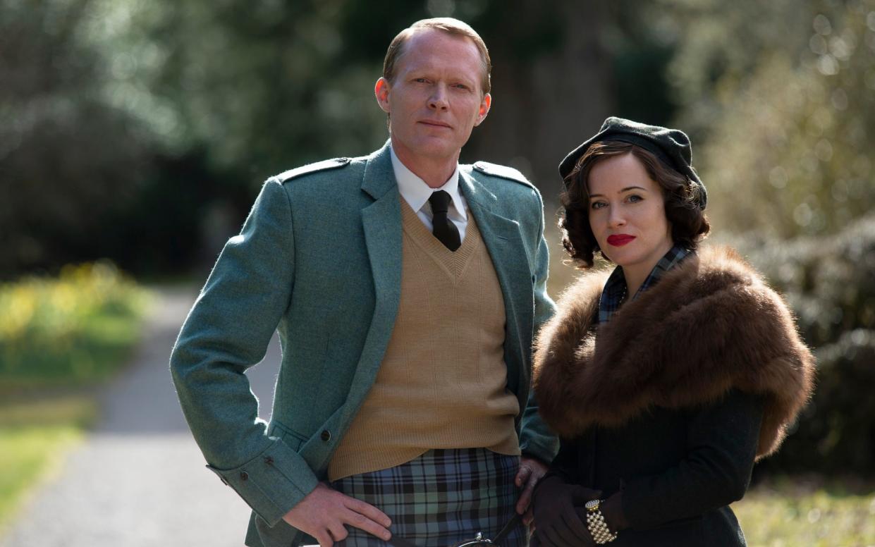 Clair Foy and Paul Bettany star in A Very British Scandal - BBC