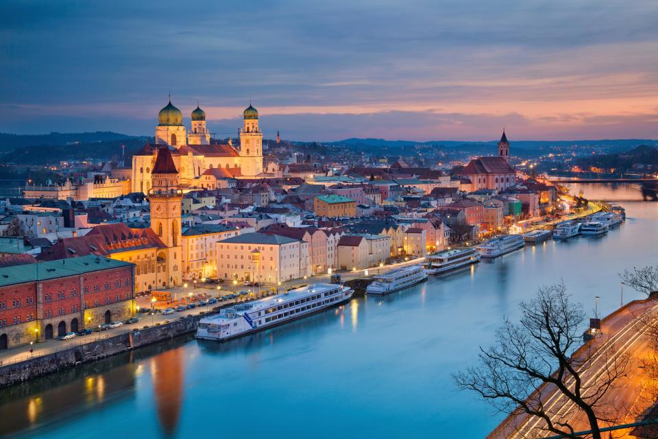 Passau in Lower Bavaria is also known as the "City of Three Rivers" - Credit: ALAMY