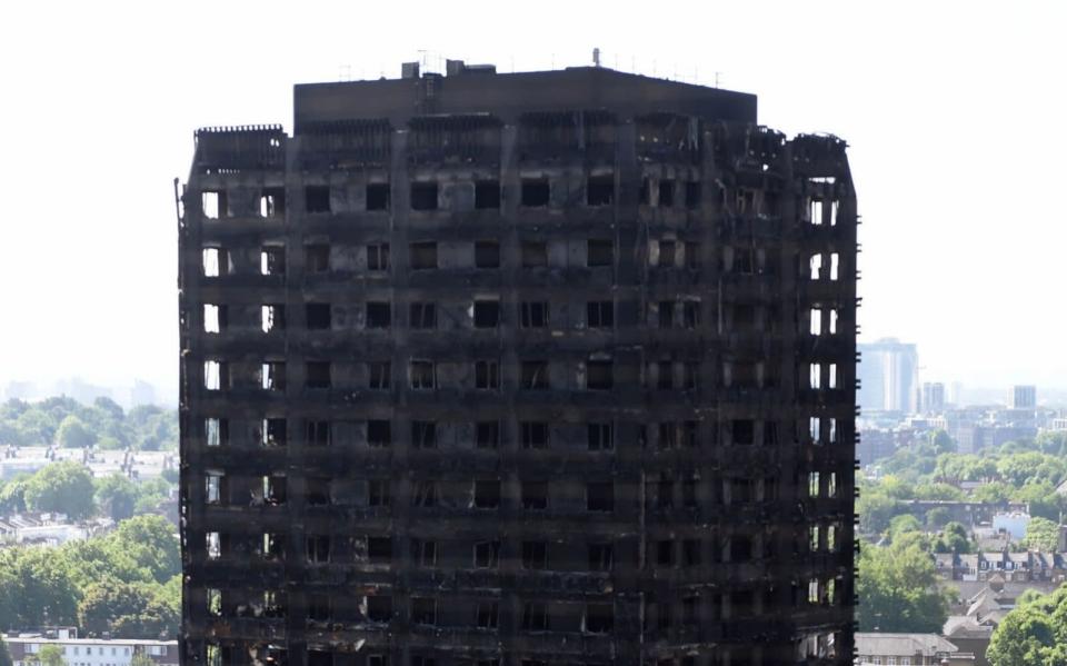 Grenfell Tower gutted by a fire that killed 71 people - PA