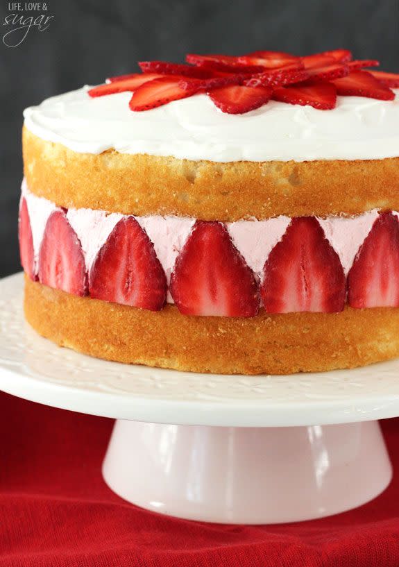 Strawberry Ice Cream Cake