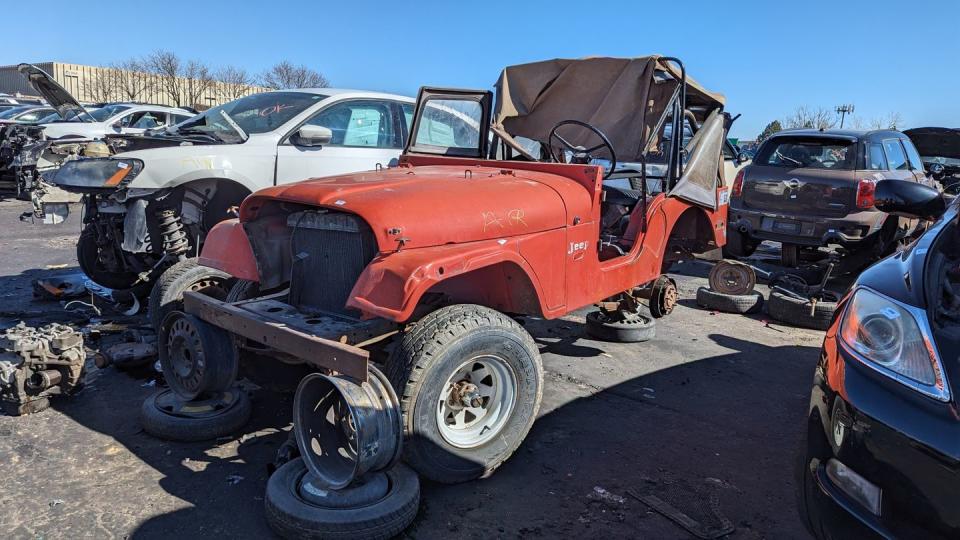 1974 jeep cj5 in colorado junkyard