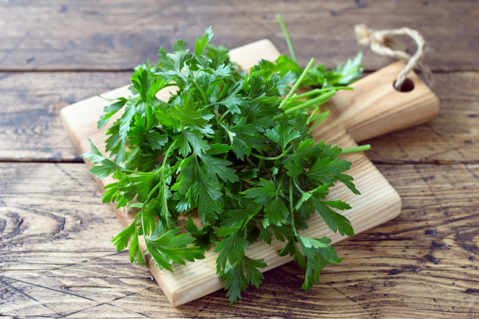 Bunch of fresh organic parsley. (PHOTO: Getty Images)