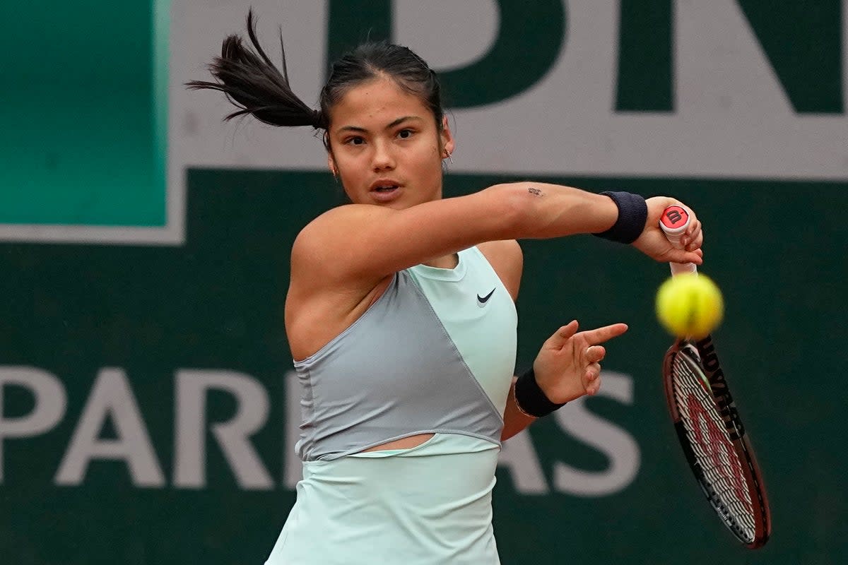 Emma Raducanu lost in the second round of the French Open (Michel Euler/AP) (AP)