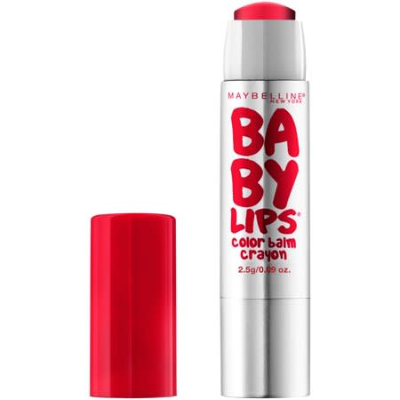 11) Maybelline New York Baby Lips Color Balm Crayon in Sassy Scarlet
