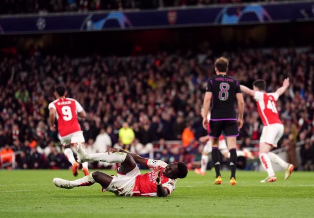 Arsenal vs Bayern Munich LIVE! Champions League result, match stream and  latest updates as Saka denied penalty - Yahoo Sport