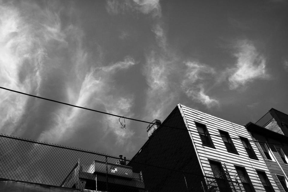 Black and white photograph of a building in New York City near the murder scene of Nathaniel Cash