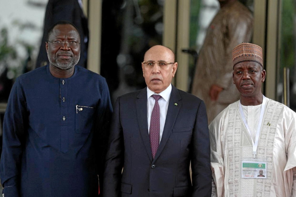 Les dirigeants de la Cedeao ont ordonné jeudi le déploiement de la « force en attente » de l'organisation régionale pour restaurer l'ordre constitutionnel au Niger.  - Credit:KOLA SULAIMON / AFP