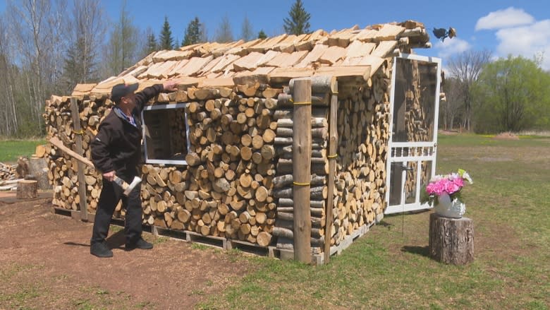 How a P.E.I. man transformed 5 cords of firewood into a cabin