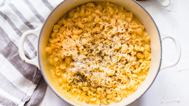 Butternut squash mac and cheese