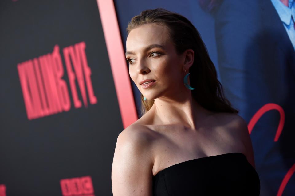 NORTH HOLLYWOOD, CALIFORNIA - APRIL 01: Jodie Comer attends the "Killing Eve" premiere event on April 01, 2019 in North Hollywood, California. (Photo by Vivien Killilea/Getty Images for BBCAmerica)