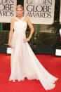 Kathleen Robertson arrives at the 69th Annual Golden Globe Awards in Beverly Hills, California, on January 15.