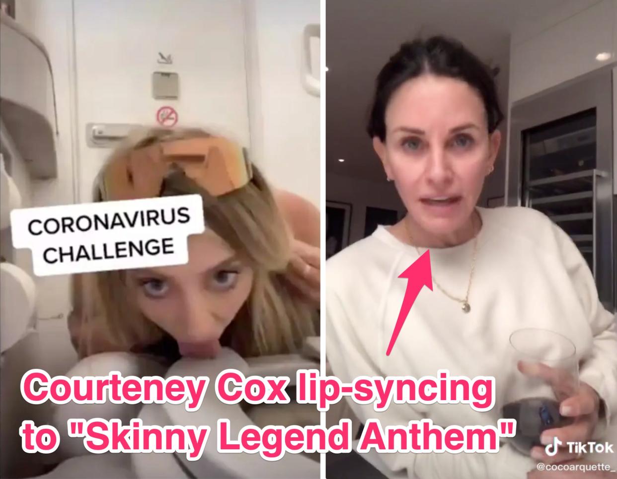 courteney cox skinny legend anthem