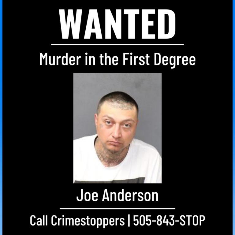 Joe Anderson, 41, removed his ankle bracelet on Tuesday afternoon and is currently on the run in New Mexico. / Credit: Bernalillo County District Attorney