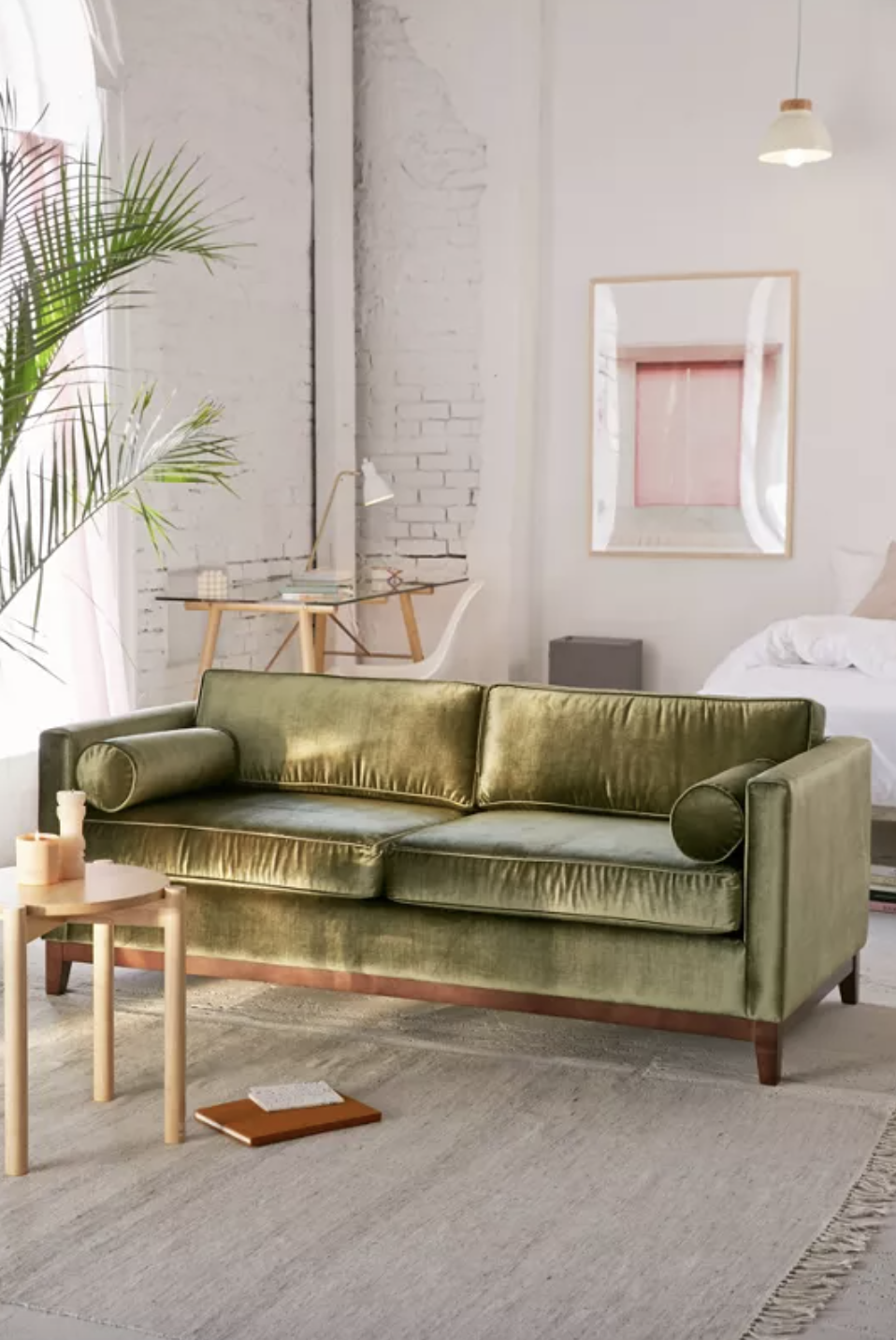 Piper Petite Velvet Sofa