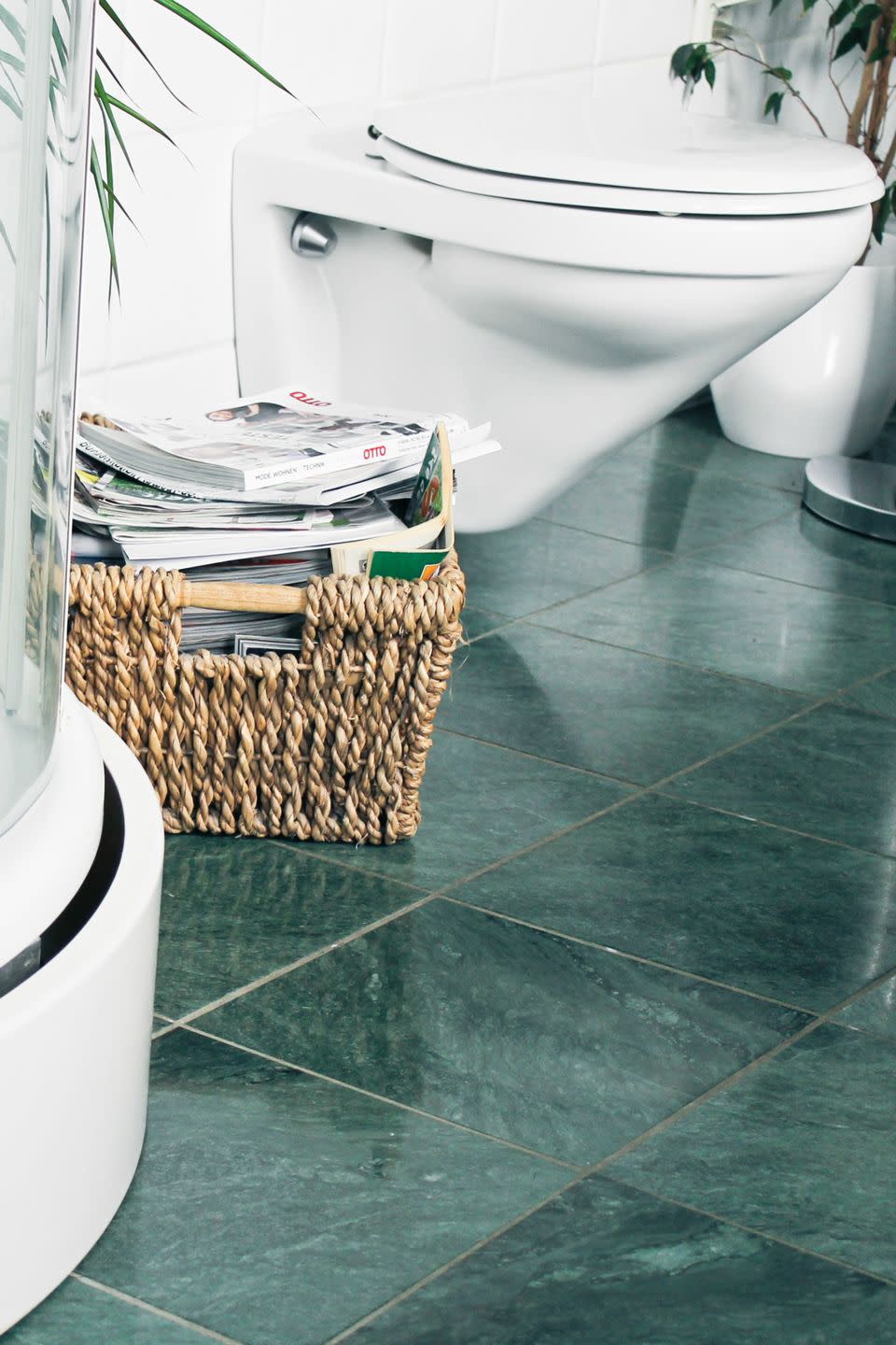 Organize your bathroom reading.