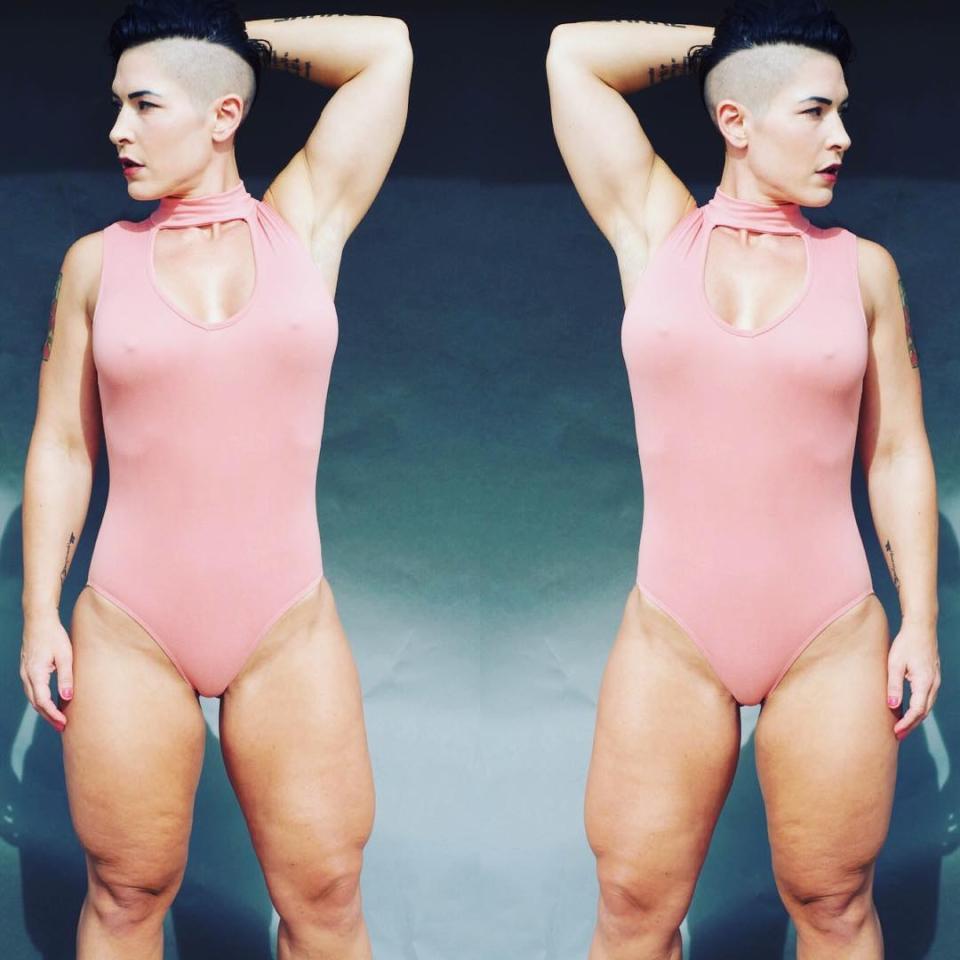 Kortney Olsen, known for her "World's Deadliest Thighs," admits she has cellulite — and embraces it.