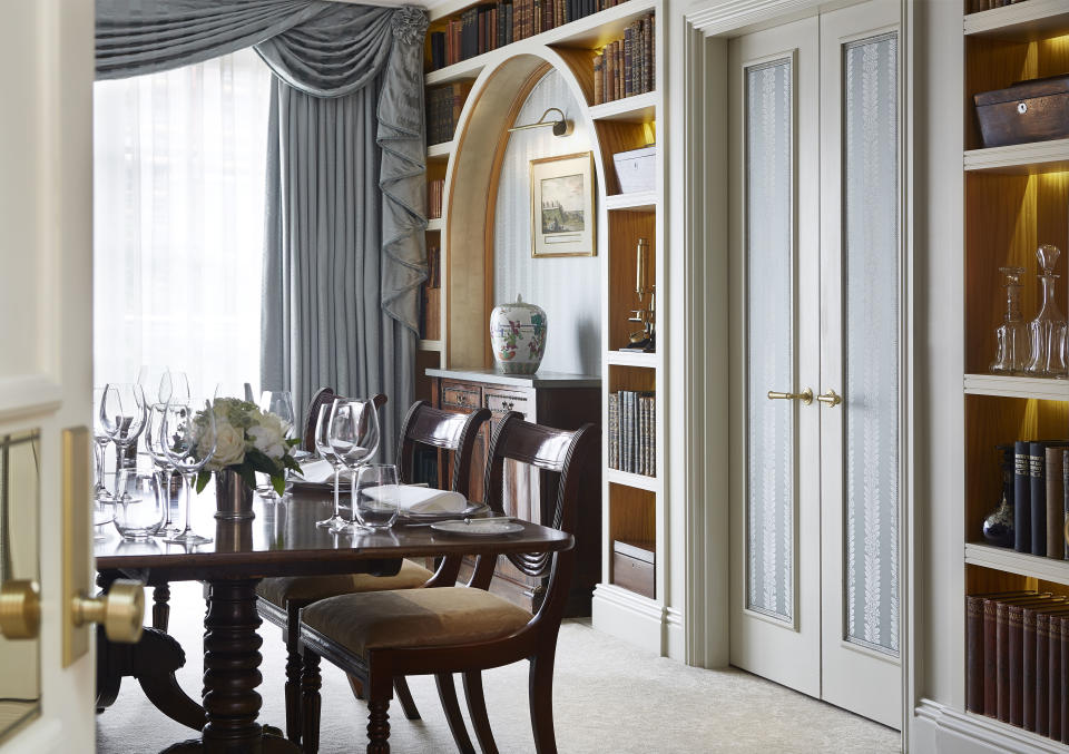 The suite has its own dining room. (Goring Hotel)