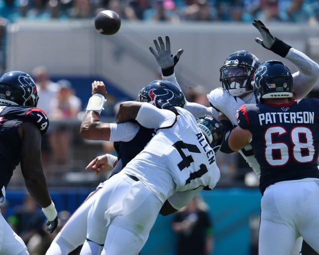 Jacksonville Jaguars linebacker Josh Allen during the game between