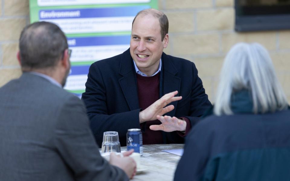 The Duke told staff: 'We're so grateful for all your hard work' - James Glossop/The Times