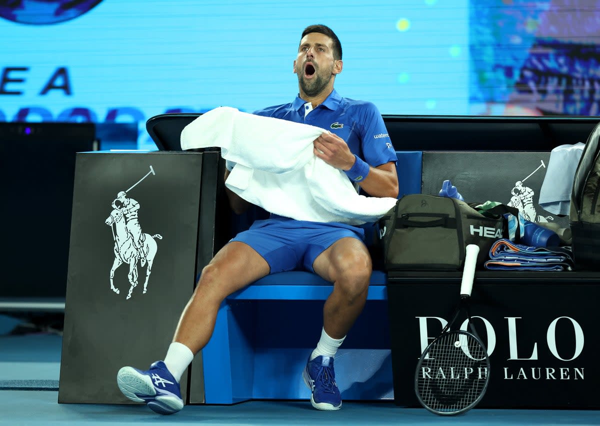 Djokovic was ‘flat’ for large parts of the match (Getty)