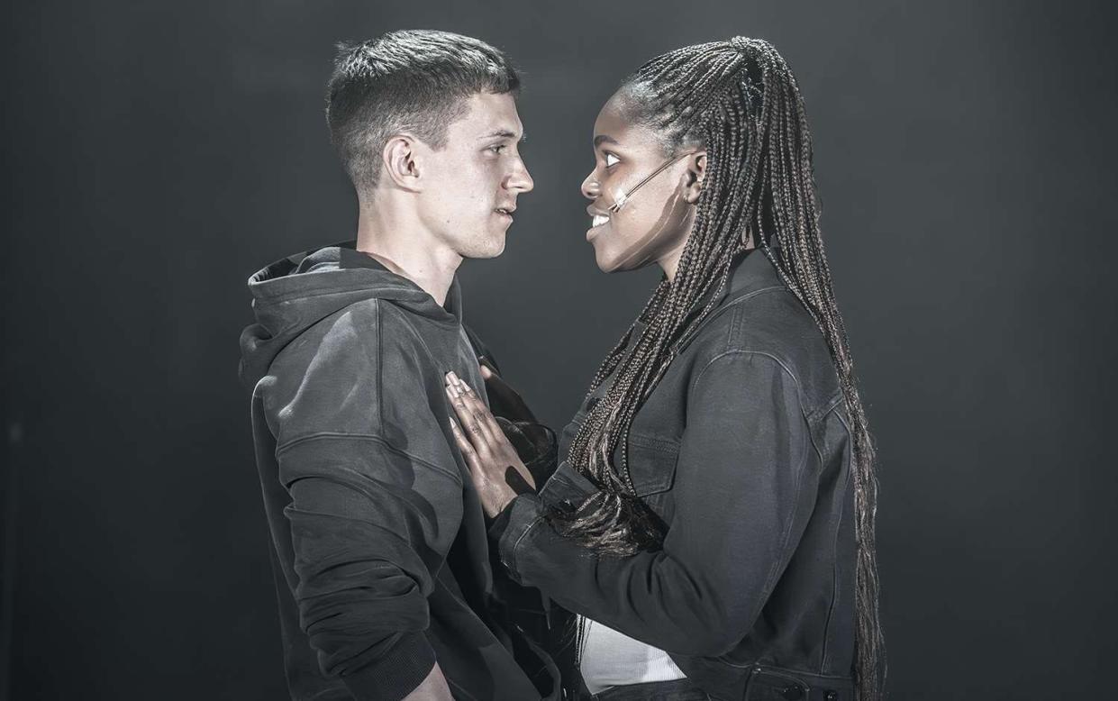 Tom Holland and Francesca Amewudah Rivers in Romeo & Juliet