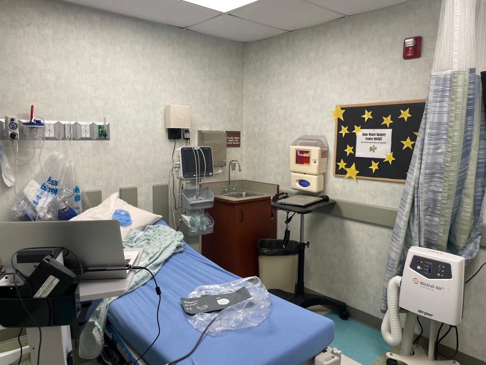 A private recovery room inside the Blue Water Surgery Center on May 10, 2024.