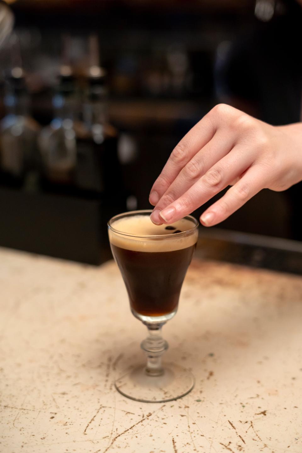 The Espresso Martini is one of the most popular drinks at The Outsider.