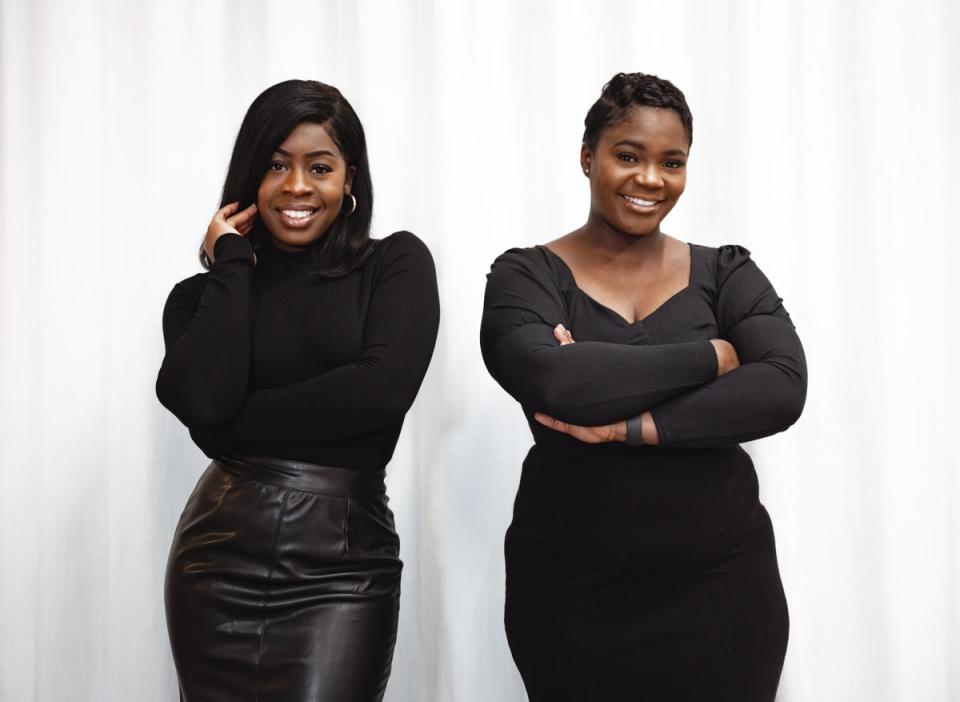 Clotilde Abe (left) and Tinuke Awe, co-founders of Five X More (Dorothy Tamuno)