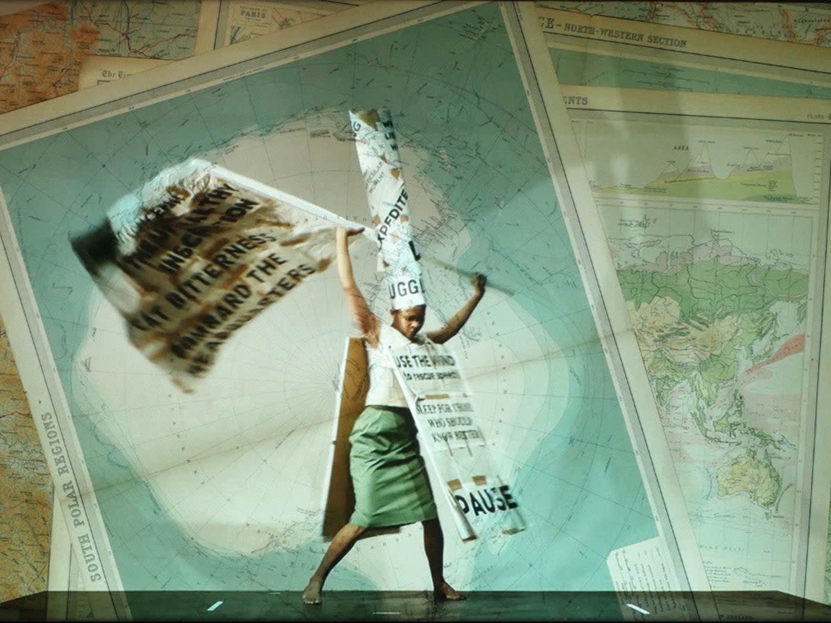 Video still from ‘Notes Toward a Model Opera’ (William Kentridge)