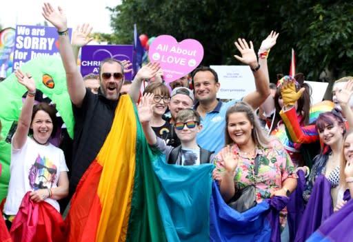 Irish Prime Minister, Leo Varadkar, joined the Gay Pride parade in Belfast, Northern Ireland