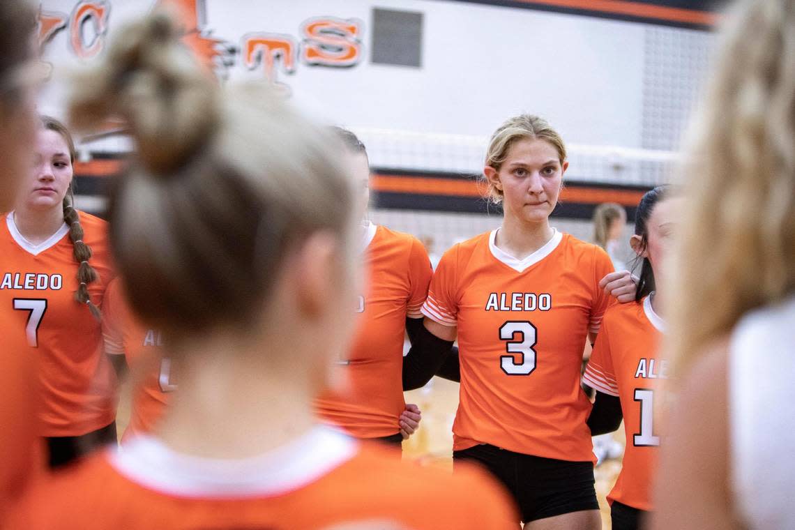 Aledo junior Vivian Parker (3) has one of the more bigger followings across social media, which include over 2,500 on Instagram.