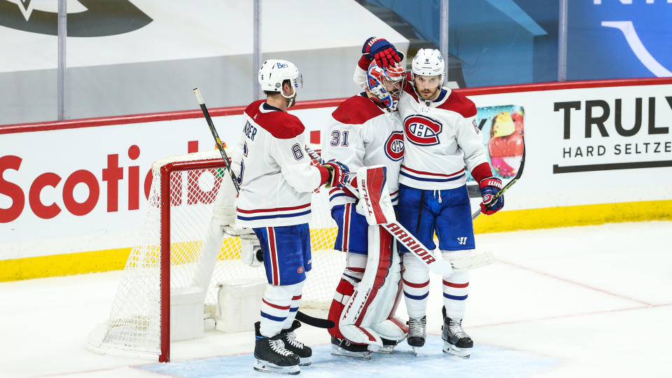 Montreal Canadiens goaltender Carey Price has returned to world-class form during the Stanley Cup Playoffs. (Terrence Lee/Icon Sportswire via Getty Images)