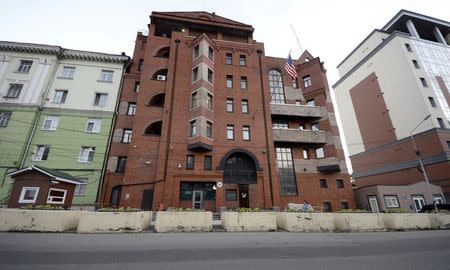 A general view shows the U.S. consulate general in the far eastern city of Vladivostok, Russia July 31, 2017. REUTERS/Yuri Maltsev