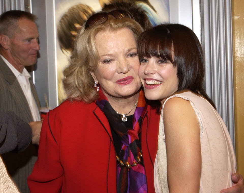 Gena Rowlands y Rachel McAdams en el estreno de 