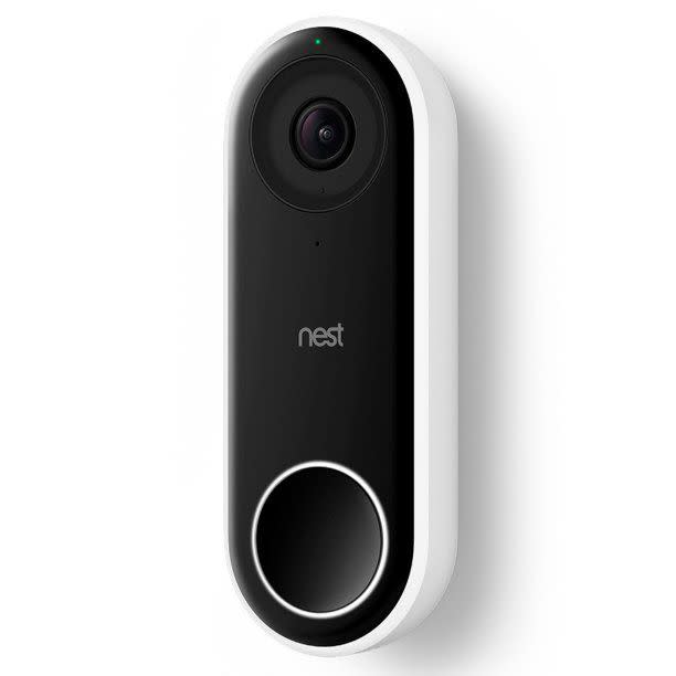 <p><a href="https://go.redirectingat.com?id=74968X1596630&url=https%3A%2F%2Fwww.walmart.com%2Fip%2FGoogle-Nest-Hello-Smart-Wi-Fi-Video-Doorbell%2F381881630&sref=https%3A%2F%2Fwww.goodhousekeeping.com%2Fhome-products%2Fg32303403%2Fbest-wireless-home-security-cameras%2F" rel="nofollow noopener" target="_blank" data-ylk="slk:Shop Now;elm:context_link;itc:0;sec:content-canvas" class="link ">Shop Now</a></p><p>Nest Hello Video Doorbell </p><p>$94.99</p><span class="copyright">Google</span>