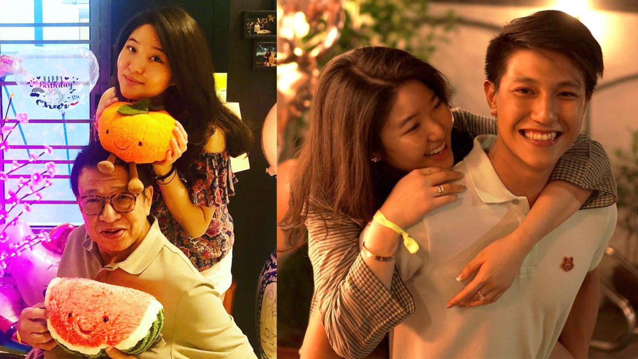 Hong Kong actor Benz Hui’s daughter is engaged to a Singaporean. (Photos: Instagram/benz_hui, Instagram/charmainexhui)