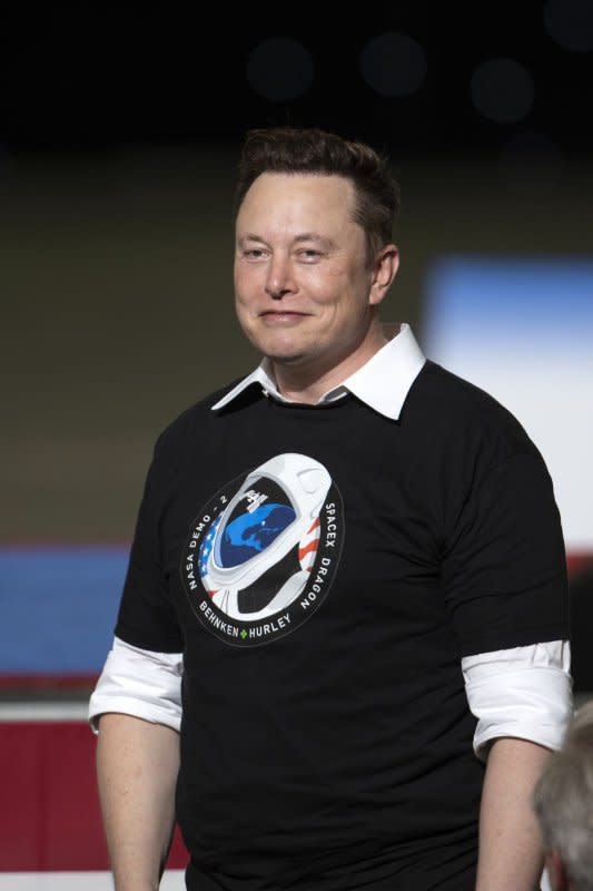 SpaceX CEO Elon Musk participates in a news conference following the launch of the first crewed NASA/SpaceX mission from the Kennedy Space Center on May 30, 2020. The entrepreneur turns 53 on June 28. File Photo by Joe Marino/UPI