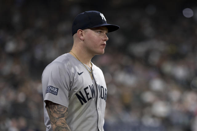 Yankees OF Alex Verdugo is reportedly allergic to his own tattoos, batting  gloves - Yahoo Sports