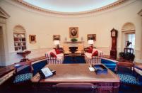 <p>Little Rock, Arkansas-based designer Kaki Hockersmith decorated President Bill Clinton's Oval Office.</p>