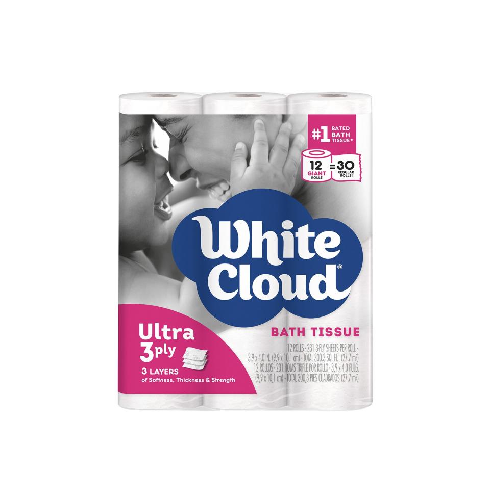 White Cloud Ultra Soft & Thick Toilet Paper Rolls