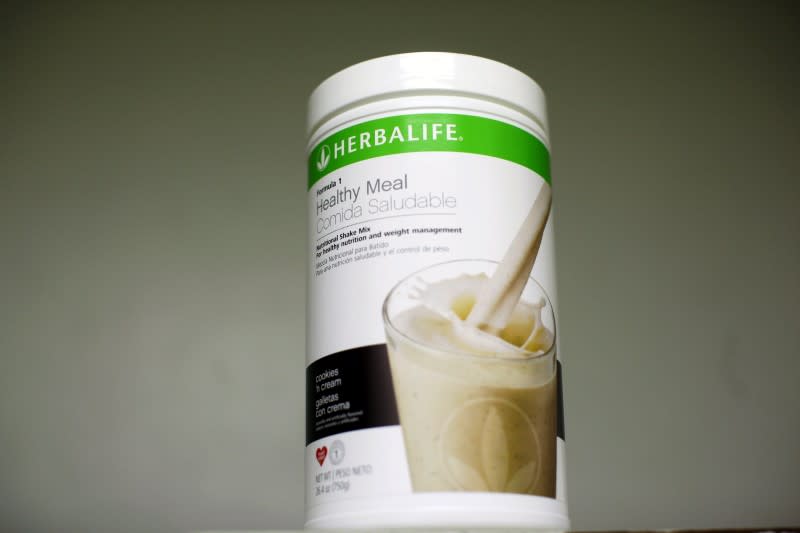 An Herbalife product is seen at a clinic in the Mission District in San Francisco, California April 29, 2013. REUTERS/Robert Galbraith/File Photo