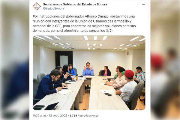 sonora convenios CFE