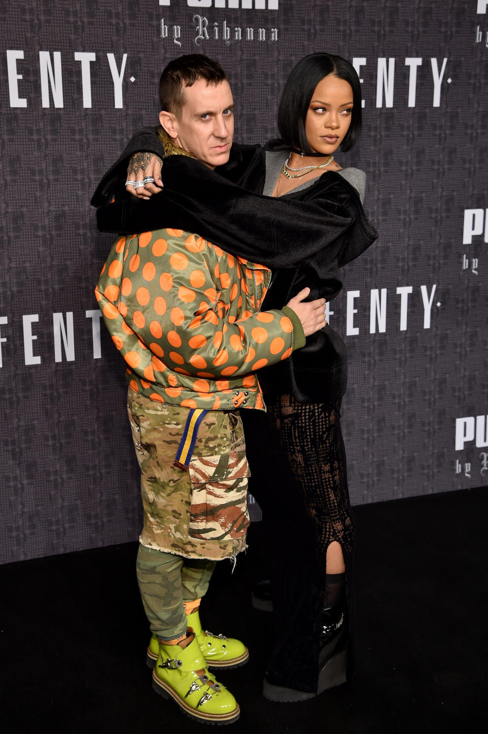 Jeremy Scott and Rihanna