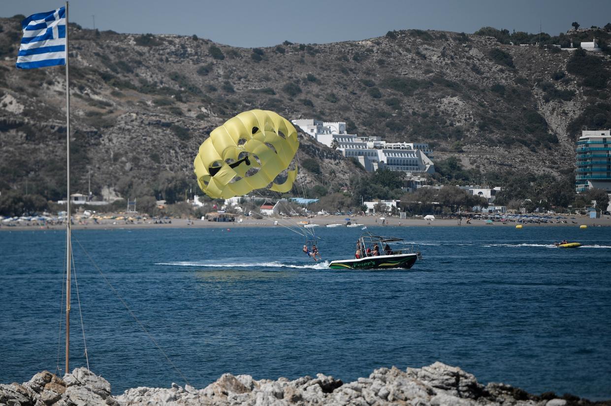 The third teenager is in critical condition in a hospital on the island (AFP via Getty Images)