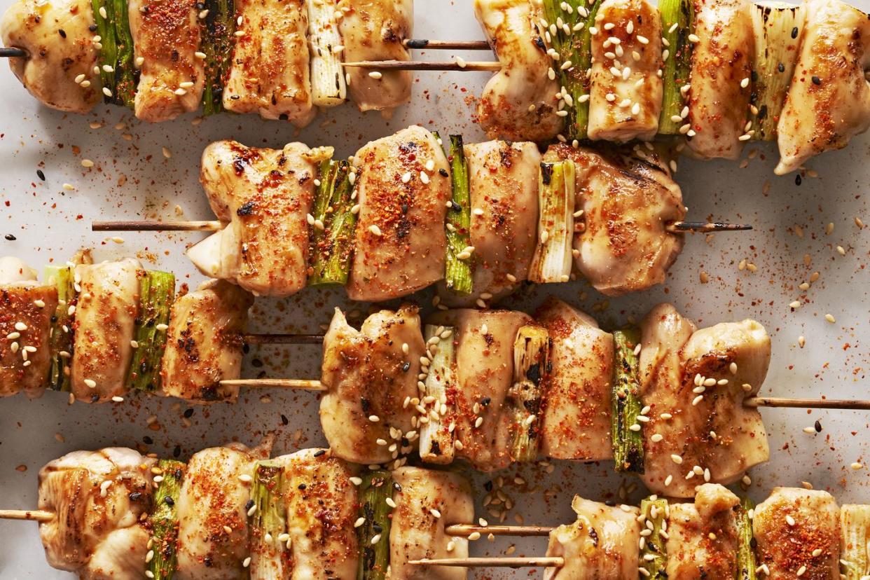 yakitori grilled chicken skewers