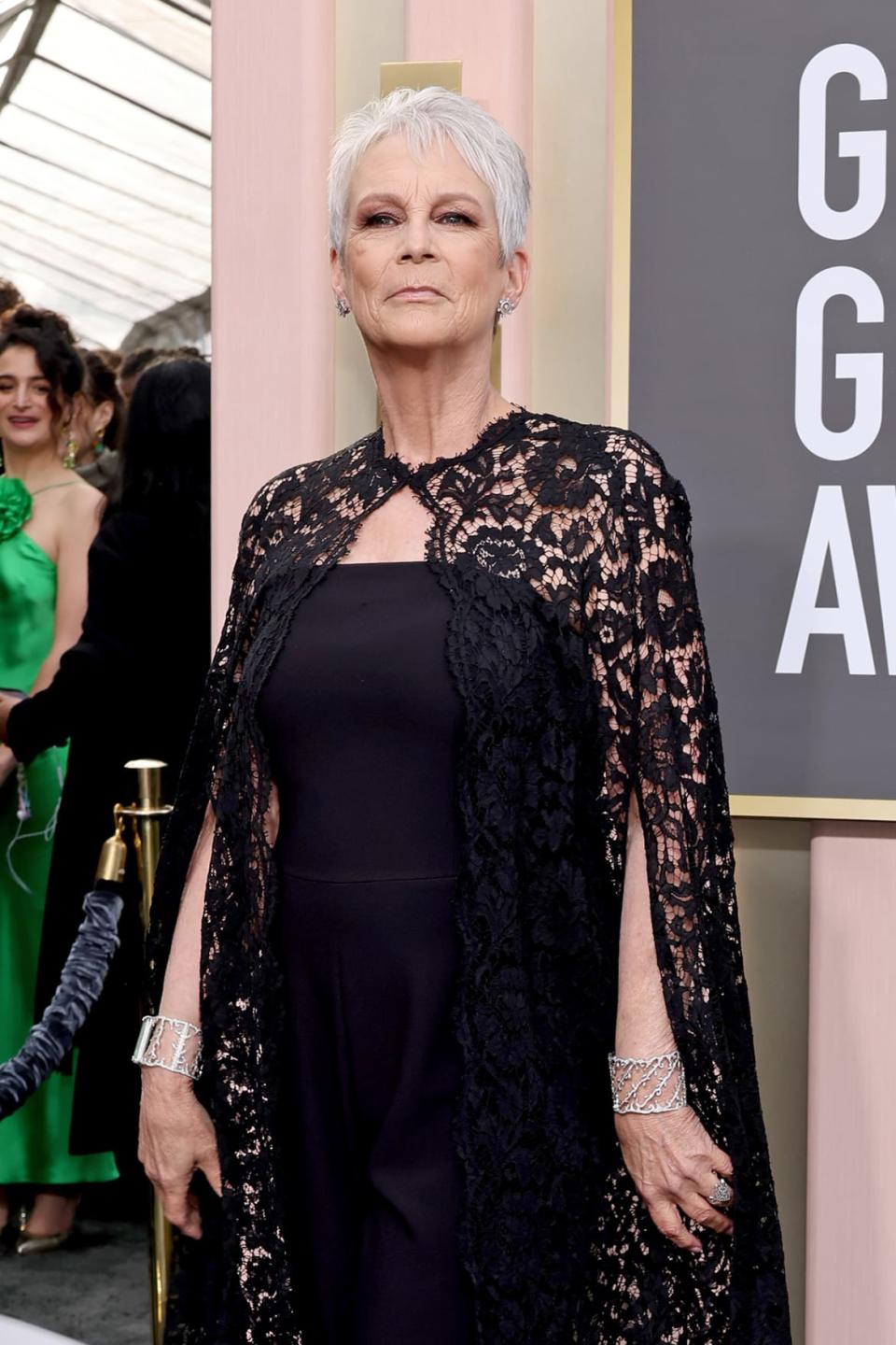 <div class="inline-image__caption"><p>Jamie Lee Curtis attends the 80th Annual Golden Globe Awards at The Beverly Hilton on January 10, 2023 in Beverly Hills, California.</p></div> <div class="inline-image__credit">Amy Sussman/Getty Images</div>