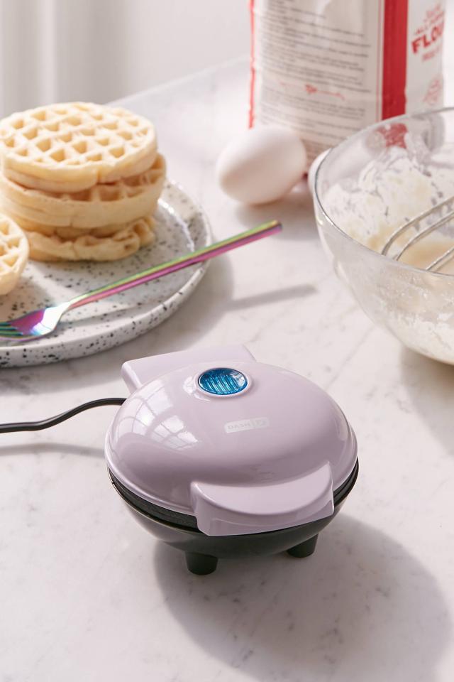 Emoji Mini Waffle MakerMake Breakfast Special for Kids & Adults with Cute Smiley Face Design Individual Waffle, 4 inch Waffler Iron